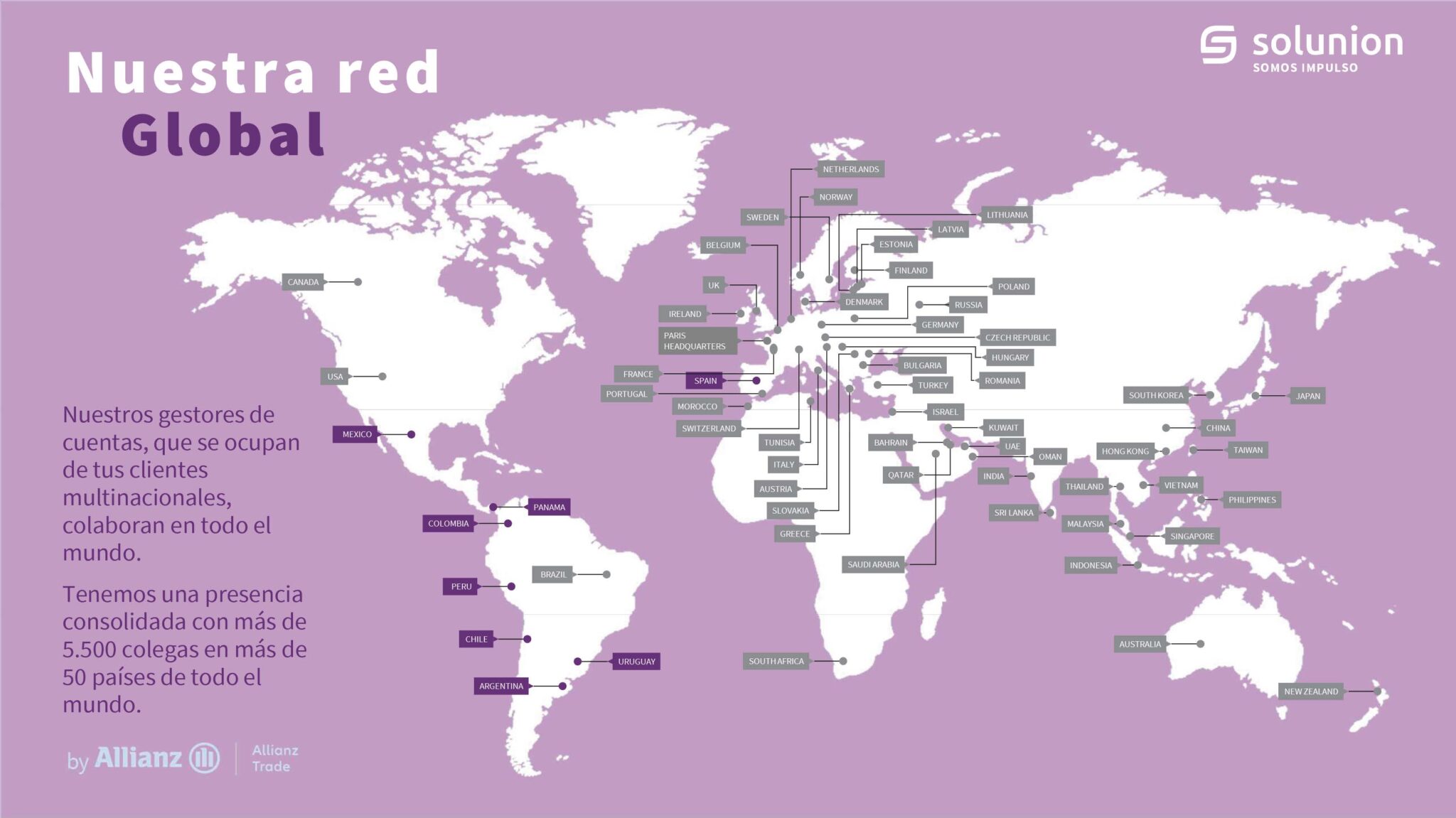 Nuestra red global. Mid Size